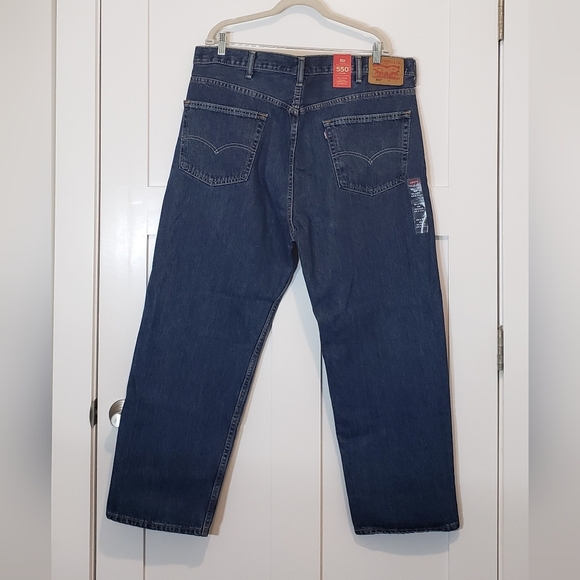 Levi's Other - Levi's Jeans Men's Size 44X29 550 Relaxed Fit Dark Wash Brand New With Tags